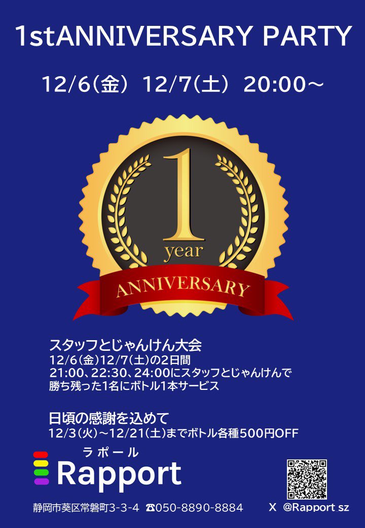 1周年